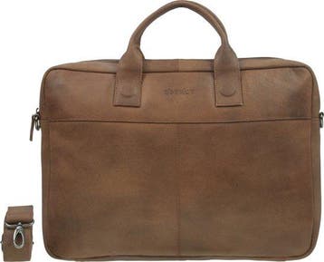 DSTRCT Fletcher Street Aktetas - 17 inch laptoptas - Cognac, Computers en Software, Verzenden, Nieuw