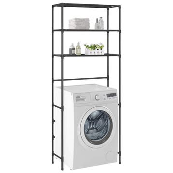 vidaXL Opbergrek voor boven wasmachine 3-laags 69x28x169 cm, Verzenden, Nieuw
