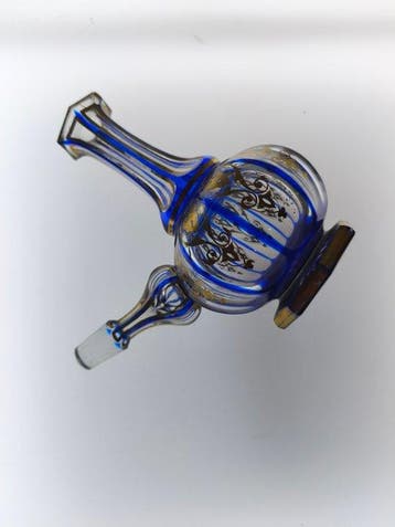 Baccarat - Parfumfles - Empire blauw kobalt XIXe-eeuw -
