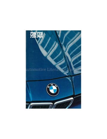 1985 BMW 7 SERIE BROCHURE ENGELS