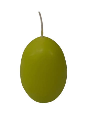 Eikaars Eierkaarsen Limegroen 65x45 mm per stuk, Nieuw