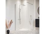 Veiling - Douchewand 100x200cm Chroom Inloopdouche 8 mm, Nieuw