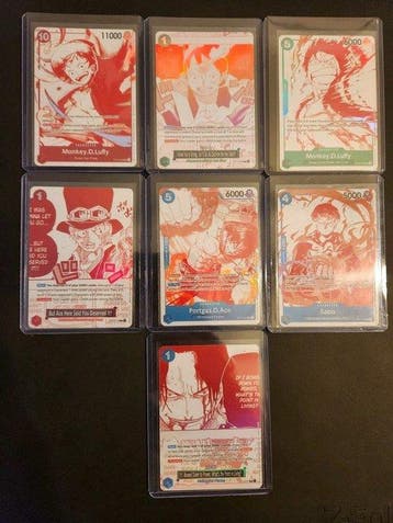 Bandai - 14 Card - One Piece - Monkey D. Luffy Foil,