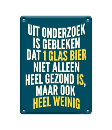 Metalen Bord Uit Onderzoek Is Gebleken, Verzenden, Nieuw