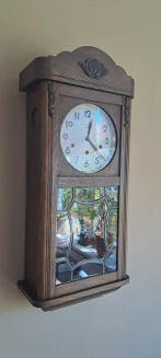 Horloge emboîtée - Art déco bois de chêne - 1920-1930