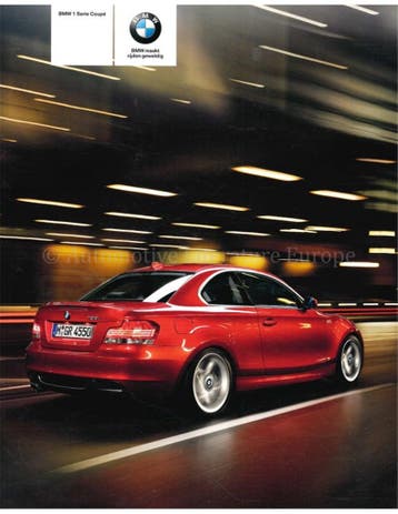 2008 BMW 1 SERIE COUPÉ BROCHURE NEDERLANDS