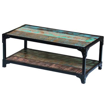 vidaXL Salontafel massief gerecycled hout, Huis en Inrichting, Verzenden, Nieuw
