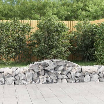 vidaXL Schanskorven 20 st gewelfd 300x50x40/60 cm, Tuin en Terras, Verzenden, Nieuw