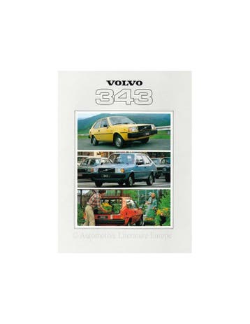 1979 VOLVO 343 BROCHURE NEDERLANDS