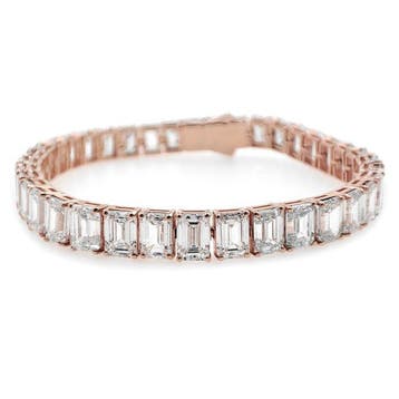 Armband - 14 karaat Roségoud - 27.11ct. tw. Diamant, Nieuw