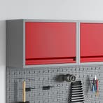 vidaXL Gereedschapskast met opslag Rood en Grijs 50 x 25 x, Doe-het-zelf en Bouw, Verzenden, Nieuw