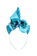 Eenhoorn Strik Haarband Blauw Lila Pailletten Unicorn Diadee, Ophalen of Verzenden, Nieuw