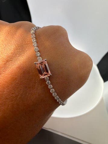 Zonder minimumprijs - Armband - 14 karaat Witgoud - 3.04ct., Nieuw