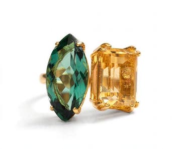 Zonder minimumprijs - Ring Zilver - 11.00ct. tw. Citrien -, Nieuw