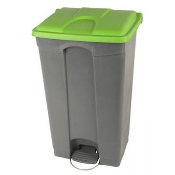 Pedaalemmer | Kunststof (Grijs/Groen) | 90L | Klapdeksel |, Verzenden, Nieuw in verpakking
