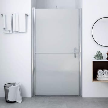 vidaXL Douchedeur mat 100x178 cm gehard glas, Verzenden