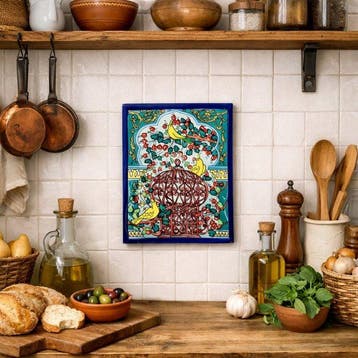 Tegel - decoratieve wanddecoratie van Tunesische keramiek –