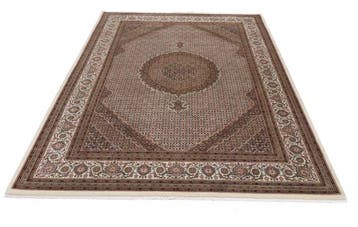 Nouveau tapis Mahi en laine et soie de Tabriz, de haute