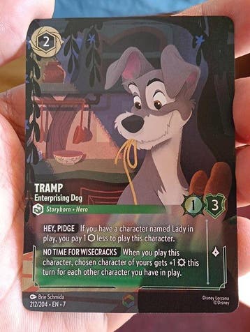 Disney - 1 Card - Disney Lorcana - Tramp 212/204