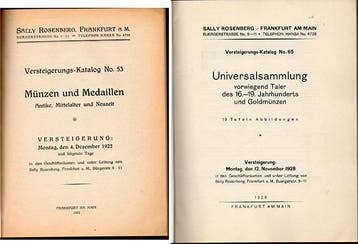 Taler, daalder 04 12 1922 Rosenberg, Sally, Frankfurt a M, Boeken, Verzenden, Nieuw