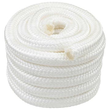 vidaXL Boottouw 10 m 3 Wit PP, Verzenden, Nieuw