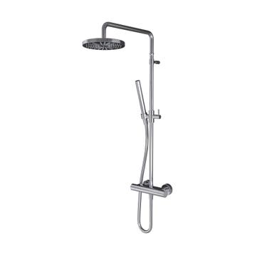 Regendoucheset Hotbath Get Together Thermostatisch Chroom, Ophalen of Verzenden, Nieuw, Chroom, Kraan