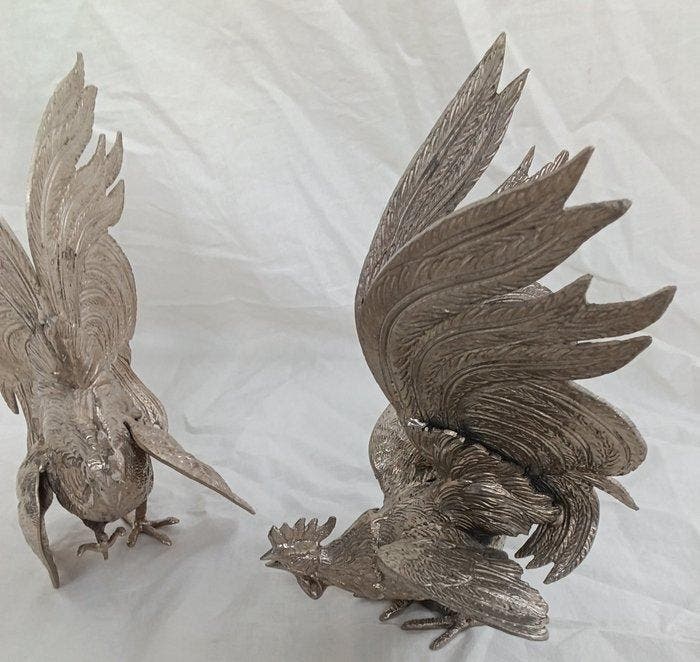 Beeldje (2) - Brons, Antiek en Kunst, Curiosa en Brocante