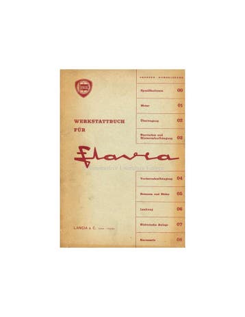 1963 LANCIA FLAVIA SEDAN WERKPLAATSHANDBOEK DUITS, Ophalen of Verzenden