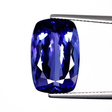 1 pcs Blauw, Violet Tanzaniet - 15.96 ct - International, Handtassen en Accessoires, Edelstenen, Nieuw