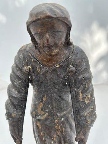 Beeld, Sint Gemma Galgani - 30 cm - Hout