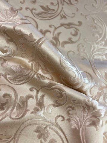 Luxe Venetiaanse San Leucio champagne-damaststof - Textiel -
