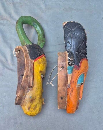 Afrikaanse wandsculptuur - Guro- of Baule-stam - Guro- of