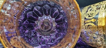ISMIE LUX - Drinkservies (6) - superieure paarse juwelen