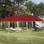 vidaXL Pop-up Feesttent 575 x 290 x 245 cm Bordeauxrood, Verzenden, Nieuw