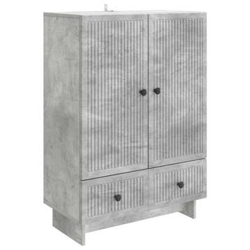 vidaXL Dressoir Beton Grijs 66 x 34,5 x 95 cm Geconstrueerd, Verzenden, Nieuw
