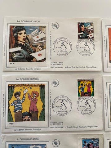 Bilal / Gillon / Tardi / divers auteurs - 12 Eerste-dag, Nieuw