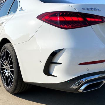 AERO FLAPS ZWART ACHTER VOOR MERCEDES W206 (LIMOUSINE) C-KLA, Verzenden