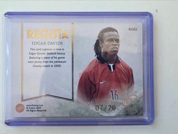 2024 Futera Futera Unique Edgar Davids RG02 /20 Carte, Nieuw