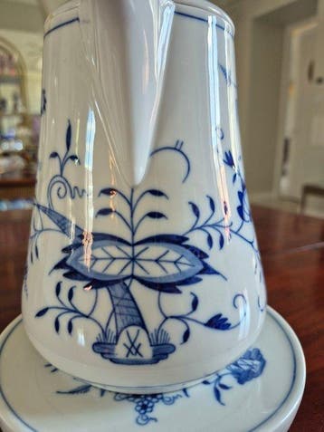 Meissen - Koffiepot (2) - Porselein - Blue Onion