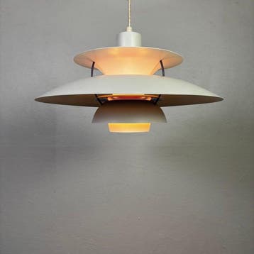 Louis Poulsen - Poul Henningsen - Plafondlamp - PH5 - Metaal, Antiek en Kunst, Antiek | Meubels | Stoelen en Sofa's