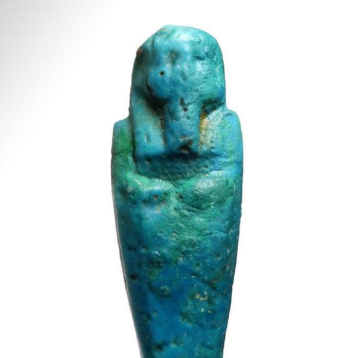 Oud-Egyptisch Faience Shabti (Zonder minimumprijs), Antiquités & Art, Antiquités | Autres Antiquités
