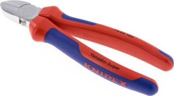 Knipex-Zijkniptang 180mm 2-Componenten Handgreep, Verzenden, Nieuw