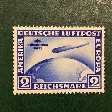 Duitse Rijk 1930 - 2 Mark Zuid Amerika Fahrth - MH - Michel, Postzegels en Munten, Gestempeld