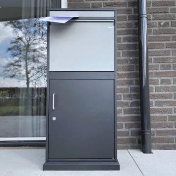 2e kans - Mega Pakketbrievenbus – XXXL PakketPanda Multibox, Tuin en Terras, Verzenden, Nieuw, Staal, Staande brievenbus
