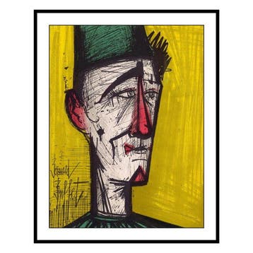 Bernard Buffet (1928-1999) - Le clown jaune, Antiek en Kunst