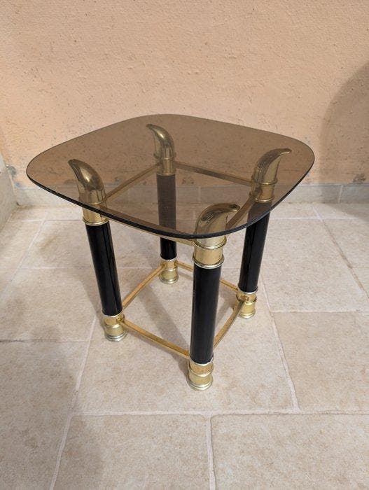 Bijzettafel - Metaal, Glas - Design salontafel, Antiek en Kunst, Curiosa en Brocante