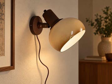 Lamp - kunststof - mushroom wandlamp, Antiek en Kunst