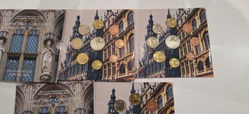België. Year Set (BU) 2005 GrandPlace Bruxelles (3 sets)