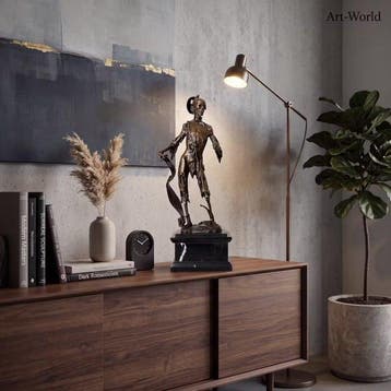 Statue, “Memento Mori” 34 cm / 3.8 kg - 34 cm - Bronze,