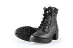 Mustang Veterboots in maat 38 Zwart, Verzenden, Zwart, Overige typen, Zo goed als nieuw